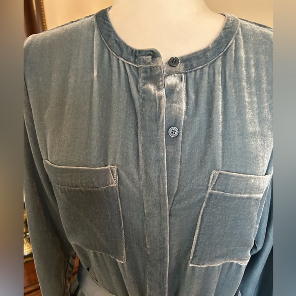 Soft Surroundings Citadel Velvet Shirt Dress - Picture 5 of 10